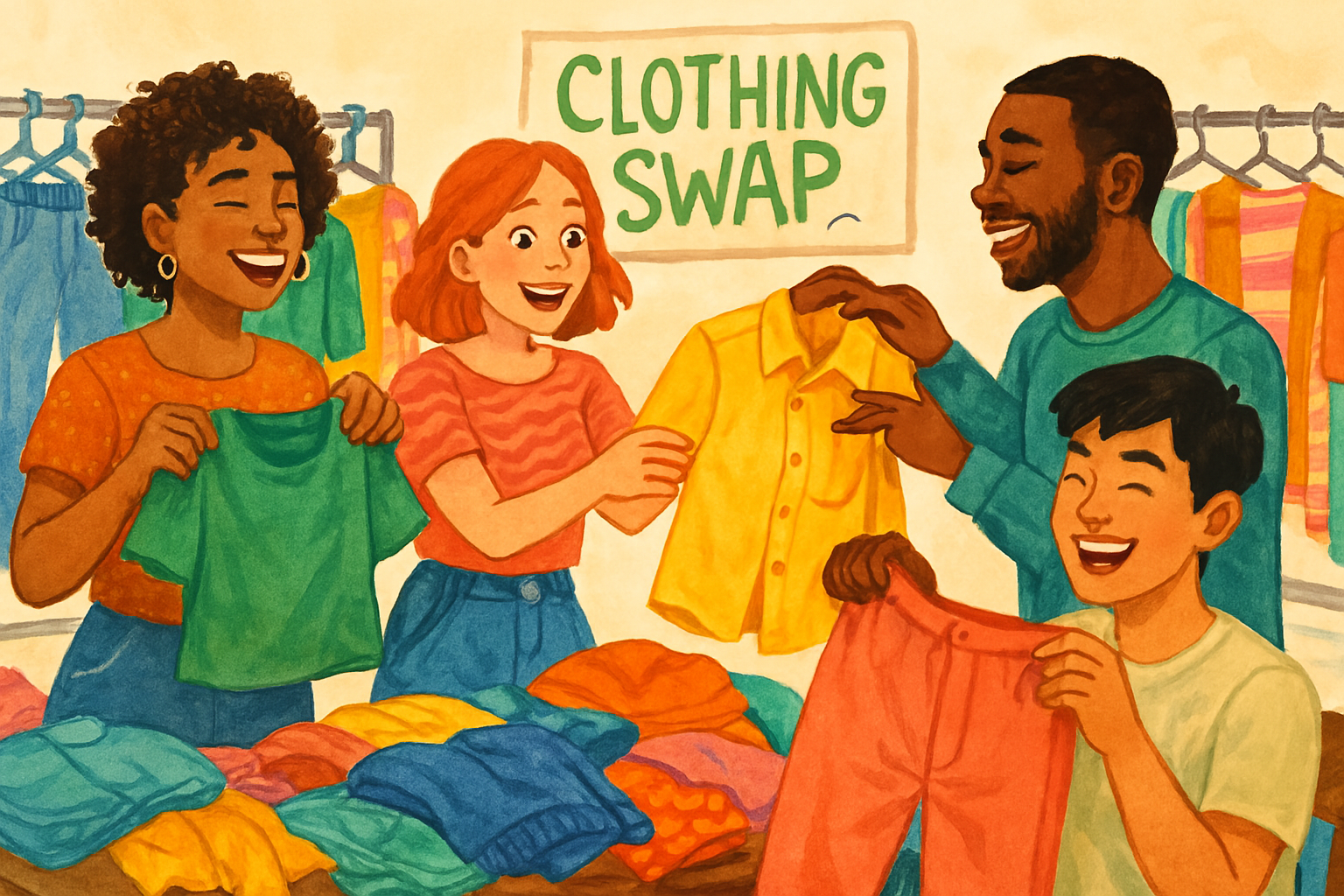 Clothing swap event